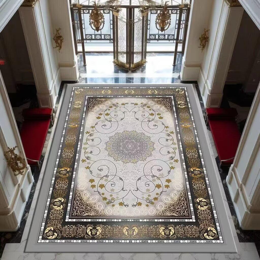High-end Persia Style Carpet for Living Room Villa Hall Decoration Non-slip Floor Mat Home Bedroom Lounge Rugs Entrance Door Mat