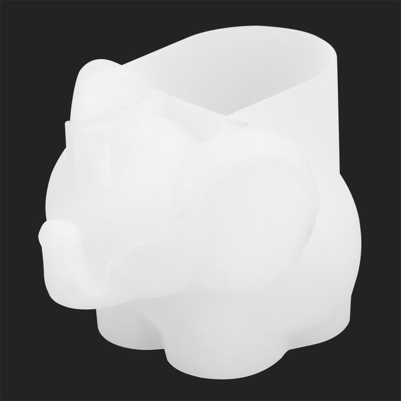 Elephant Shape Silicone Planter Pot Mold Diy Cactus Succulent Planters Mould Gypsum Clay Epoxy Resin Vase Molds