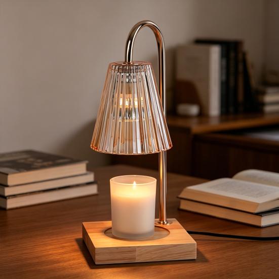 Candle Warmer Lamp with Timer & Dimmer Wax Melting Lantern for Home Decor Aromatherapy Gift for Women Modern Candle Lantern for Living Room & Bedroom