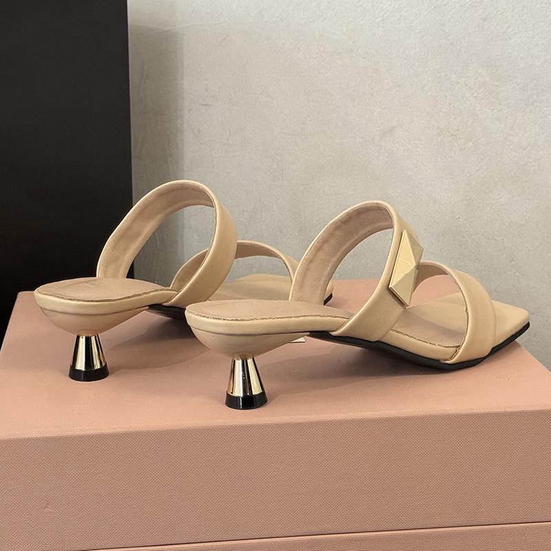 Fashion Fleece Lined Slippers for Women Women's Summer Fashion Leather Open Toe One Word Sandal Slippers Low Women Robe And Slippers Set