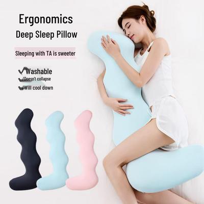 Cuscino a Forma di Cavalluccio Marino in Memory Foam per Gravidanza per Comfort e Supporto