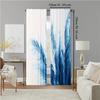 Set Of 2 Versatile Polyester Transparent Curtains Home Decoration Blue Leaves Use Bedrooms Living Rooms Made Great Room Window Treatment