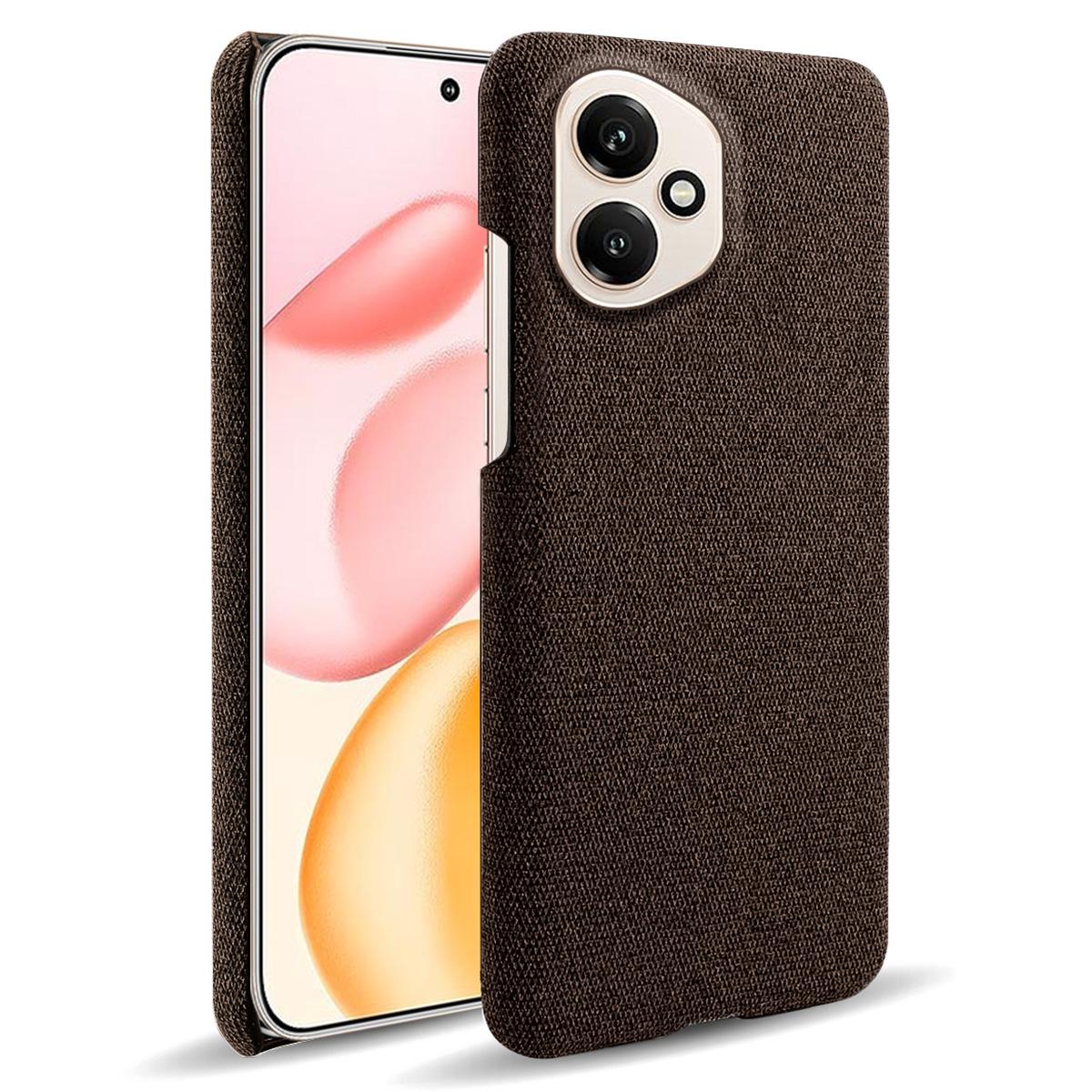 

For Honor 400 5G (Global) Phone Case Cloth Texture Anti-Scratch Protective PC Back Cover