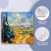 Van Gogh Colouring Book - 30 Sheet Adult Colouring Book, 100gsm8.3x 8.3 inch, Drawing Book, Birthday Gift, Holiday Party Gift