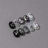 1pc 3D Embossed Nail Sticker, Creative Decals Stars Sea of Black and White Hollow Cartoon Embossed Nail Decoration Stickers Self-adhesive