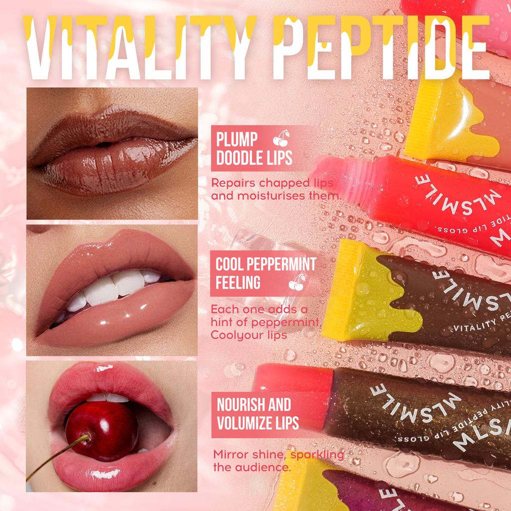 1pc Soft Tube Mirror Lip Gloss Clear Oil Nude Brown Plumping Lip Gloss Moisturising Transparent Lipgloss Beauty Cosmetics Makeup