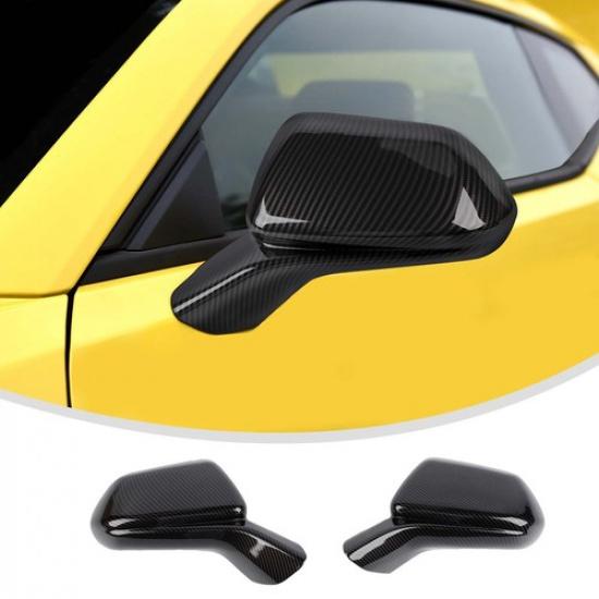Carbon Fiber Side Rearview Mirror Cover Trim for Chevy Camaro 2016+ Accessories