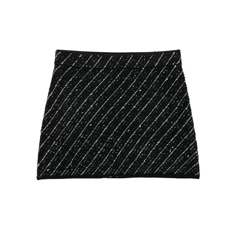 Kaslead New Arrival Women's Clothing Fashion Style Patchwork Lapel Knitting Jacket with Skirt 9874114 9874116