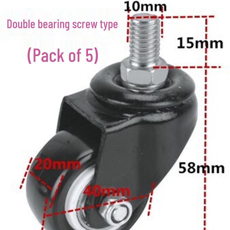 Universal Rolling Salon & Barber Master Chair with Large Work Stool