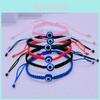 Trendy European And American Handmade Bracelet With Adjustable Evil Eye Design Perfect Gift For Couples