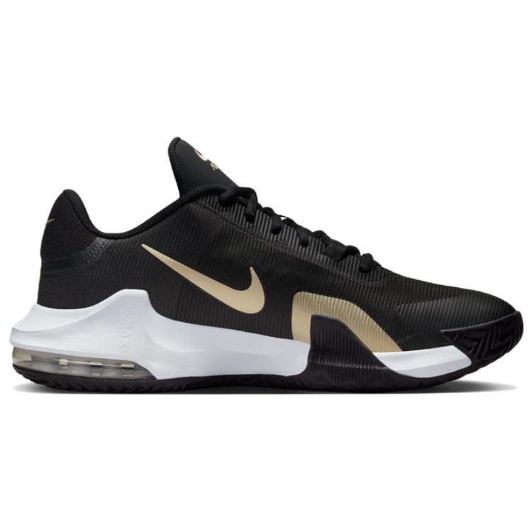 Nike Air Max Impact 4 Black Metallic Gold Star Men Sneakers Anthracite White DM1124-003