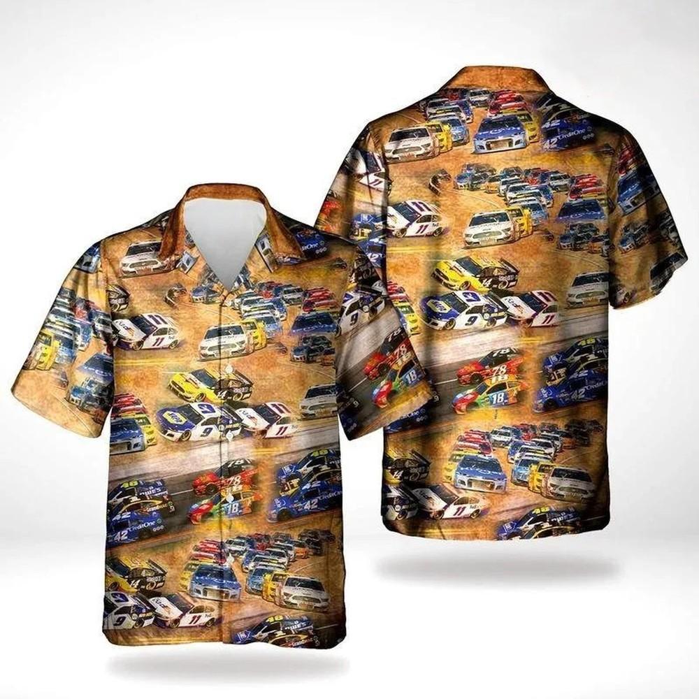 

Nascar Racing Cars Hawaiian Shirt Outfit Unisex T-Shirt L