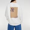 MLB New York Yankees Sweatshirts Unisex White Crew Neck Moderate Regular 3AMTM0934-50CRS