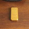 Large Simulation Gold Bar Ornament - Solid Sand Gold Brick for Bank or Shop Display