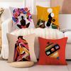Color Illustrator W-Willian Santiago Art 3 Pillow Case Linen Pillow Case Sofa Home Decor Cushion Cover Cushion Cove