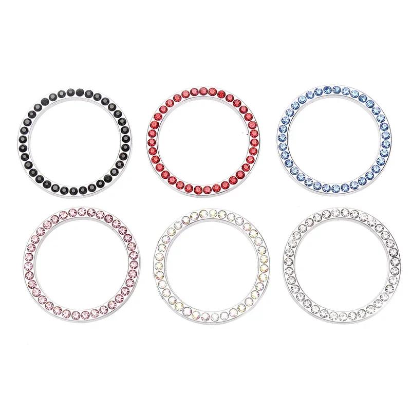 1pc Car keyring decorative sticker Car Artificial Diamond Sticker 3D Switch For Auto Motorcycle Styling Rhinestone Bling Decorat