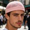 Brimless Melon Skin Hat, Elastic Edges 360 Degree Ventilation Summer Hat, Lightweight Breathable Mesh Cap for Men Women