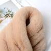 Women's Fur Scarf Winter Real Fur Scarf Fake Collar Warm Neck Pompoms