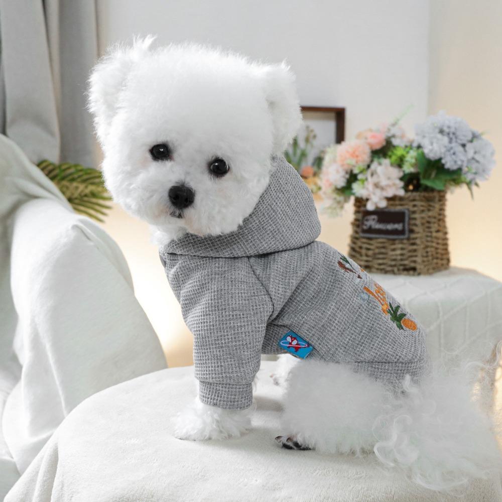 

Grey Pet Clothing Sunny California Style Dog Sweatshirt Pet Accessories Dog Coat Spring M