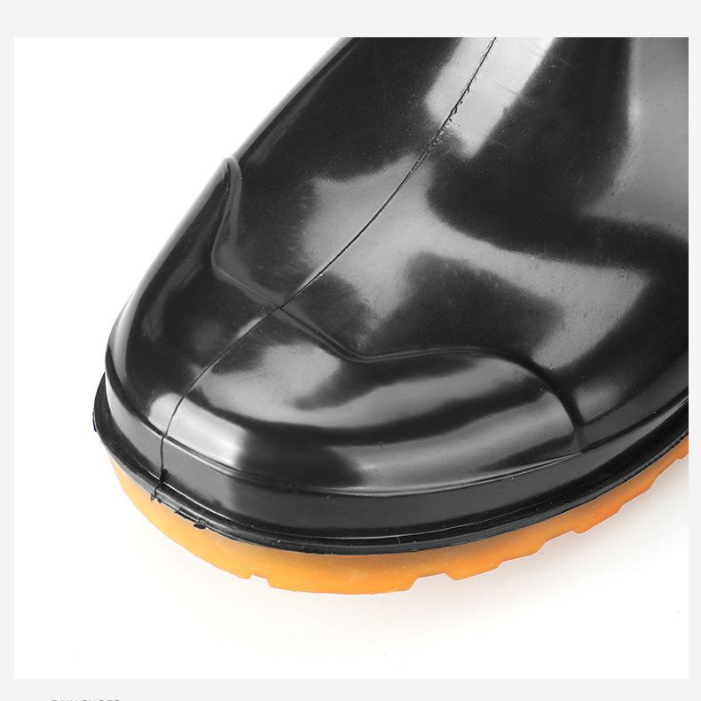 Rain shoes adult plastic rain shoes high-top short rain boots waterproof, non-slip and wear-resistant overshoes water boots