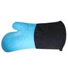 Nine Likes Thick Short Silicone Oven Gloves - Heat Resistant Kitchen Mitts with Two-Finger Design for Baking and Cooking