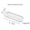 ZISIZ Rectangular Sink Drainer Basket
