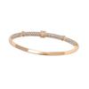Elegant Diamond-Studded Buckle Bracelet for Women - Chic, Luxurious, Versatile Bangle