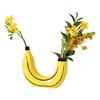 Modern Banana Shape Resins Vases Home Decors for Enhancing Living Room or Dining Table Flower Arrangement Container