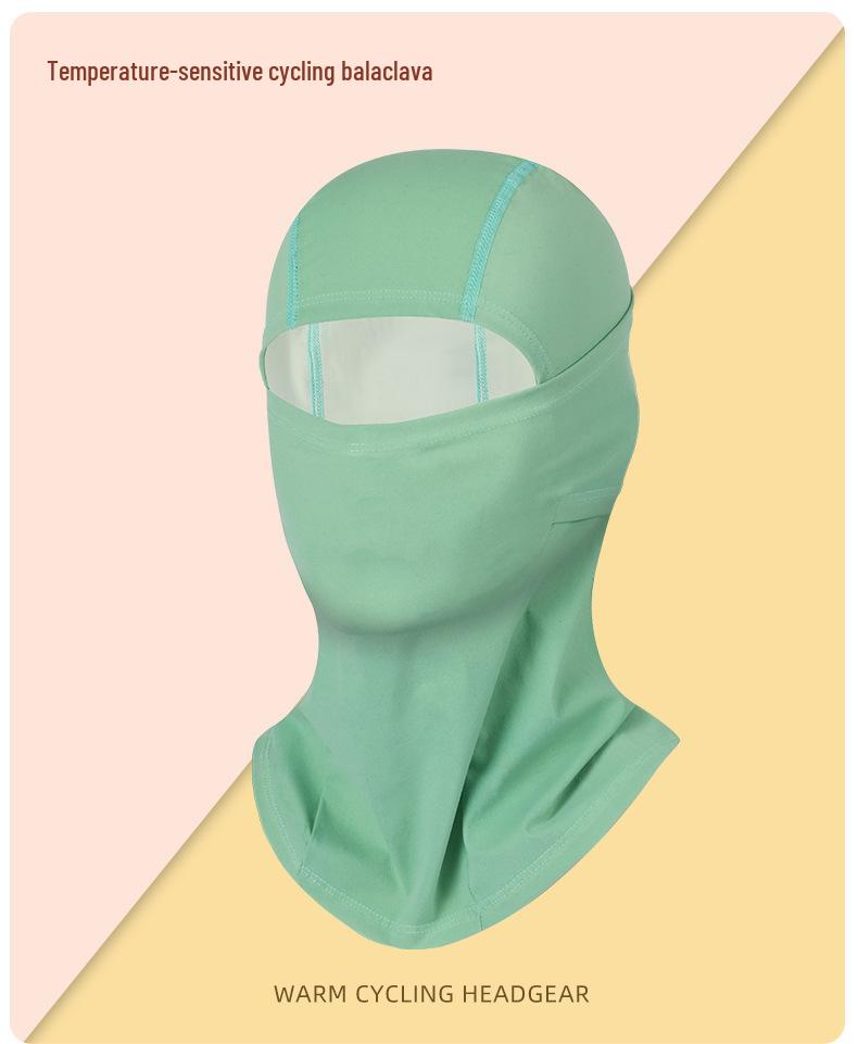 Color-Changing Thermal Winter Cycling Balaclava: Velvet-Lined, Windproof, Heat-Sensitive Ski Face Mask.
