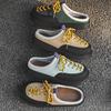 Platform Open Back Casual Shoes Half Shoes for Men Mules Summer Closed-toe Loafers Slippers Backless Slides Sandal Slip On Flats