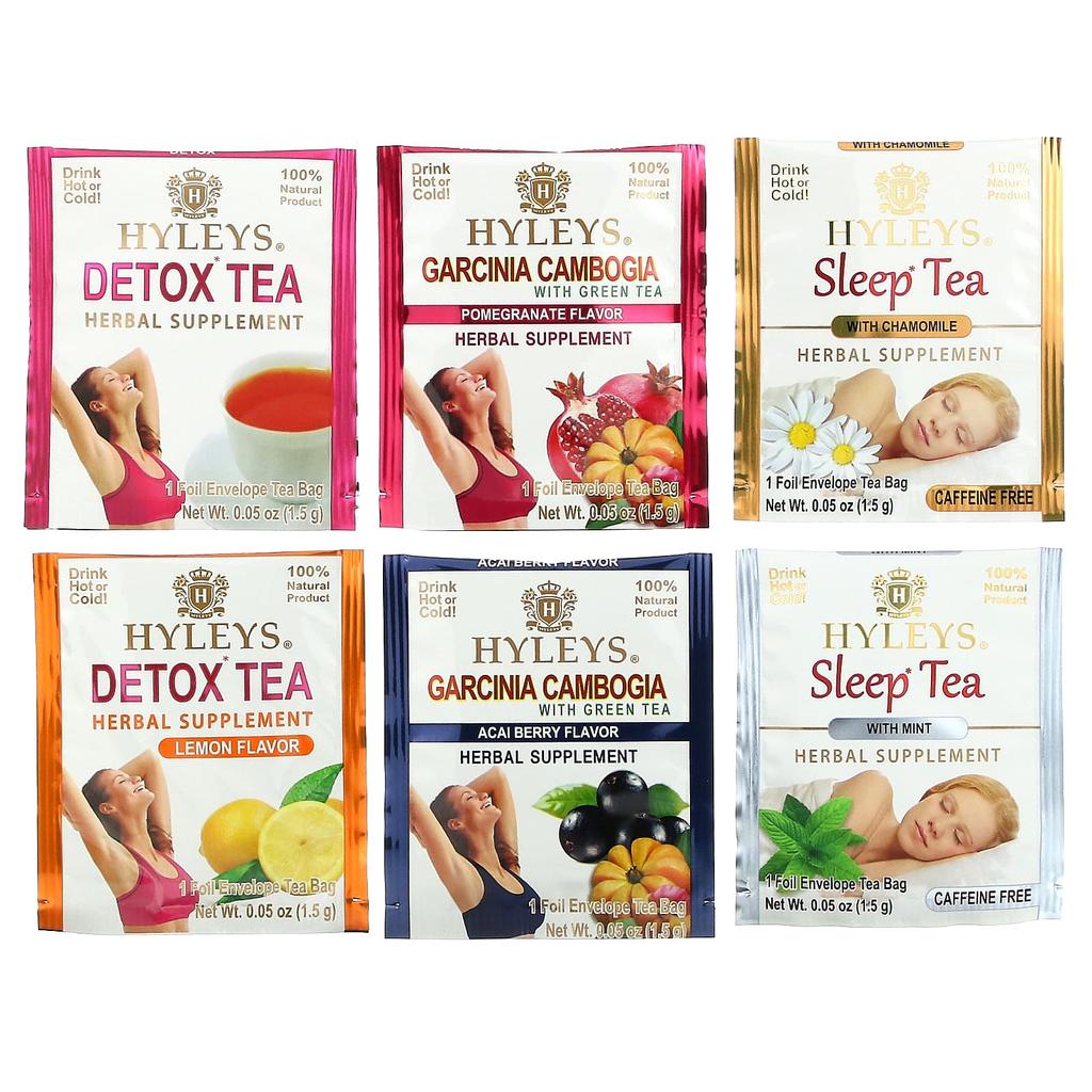 14 Day Detox Kit, Assorted Flavors, 42 Foil Wrapped Tea Bags, 63G (2.22Oz)