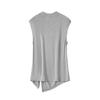 Snowforte Women's Silk Blend Sleeveless Ruched Knit T-Shirt
