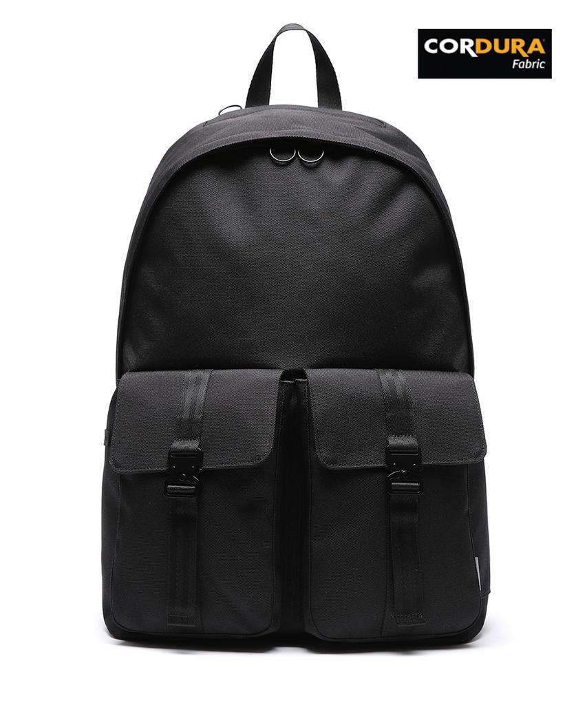 Aged Gray Cordura Double Buckle 2-Way Backpack
