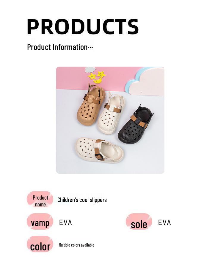 Yeni Yaz Çocuk Birkenstock Sandaletleri: Nefes Alabilir, Kaymaz, Cırt Cırtlı, Anaokulu ve Okul Kıyafetleri İçin Delikli