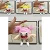 Adorable Keychain Plush Toy With Sausage Mouth And Big Eyes In Vibrant Colors