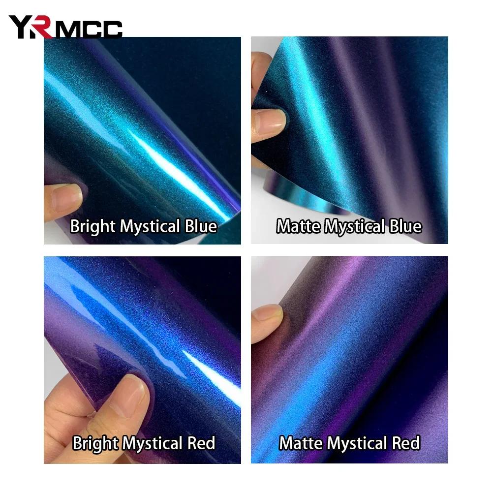 Car Stickers Chameleon Vinyl Wrap Film Blue Purple Tinting Glossy Matte Film for Motorcycle Car Body Tuning Decaration Stickers
