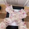 Sweet Chiffon Sunscreen Arm Covers Flower Cycling Gloves Breathable Chinese Style Sleeves  Outdoor