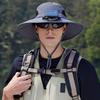 Solar Powered Outdoor Cooling Hat With Built In Fan For Hiking Fishing Lightweight Adjustable Sun Hat