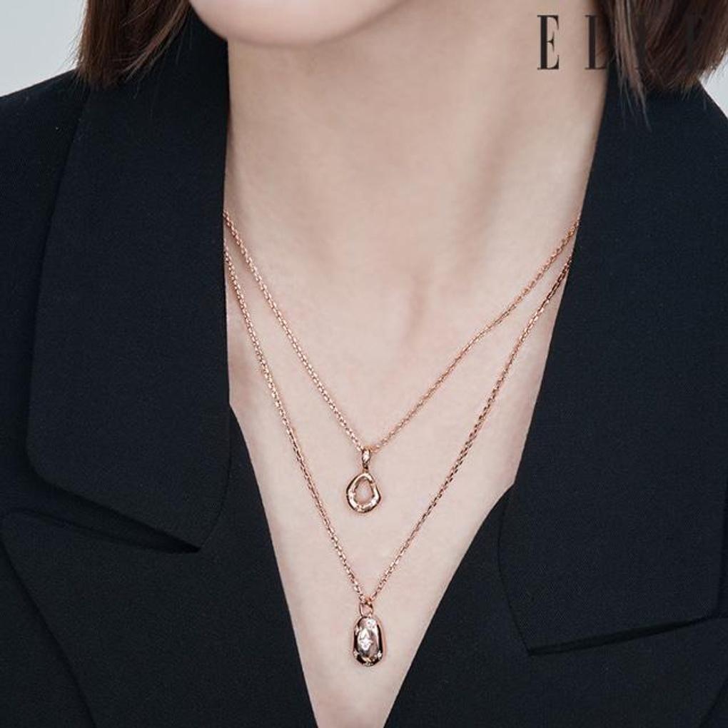 Vivid Party Dual Cubic Necklace ELBRNN214