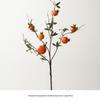 Artificial Flower Arrangement for Home Decor - Persimmon and Pomegranate Branches for Living Room, Dining Table, or Entrance Hall Display