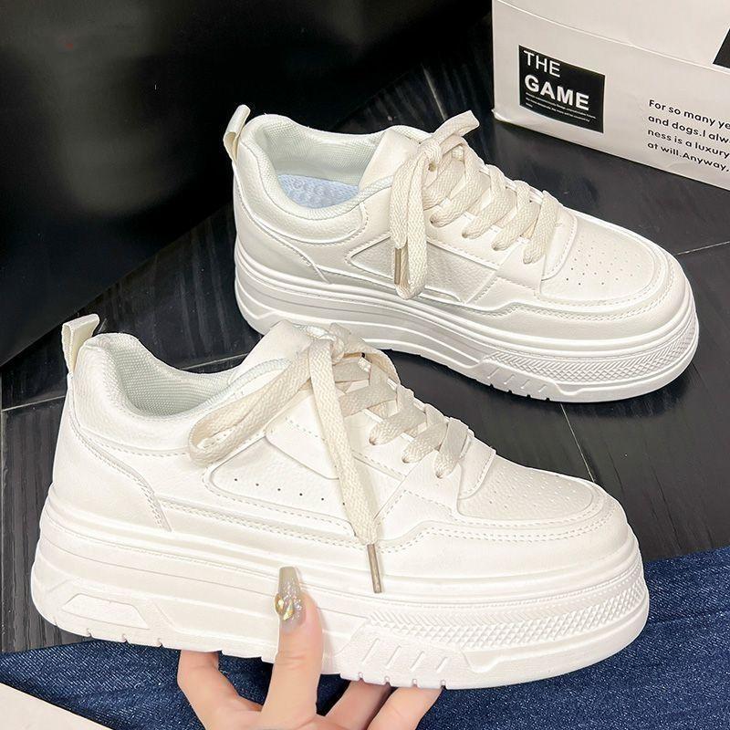 

Versatile muffin little white shoes women s spring and summer niche thick baseplate shoes new height-increasing casual sports shoes 40