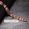 Copper Magnetic Masonic Bracelet Ikuinen 12mm Wristband Magnetic Men Bracelet Arthritis Vintage Ethnic Tribal Eye Health Energy Bracelet
