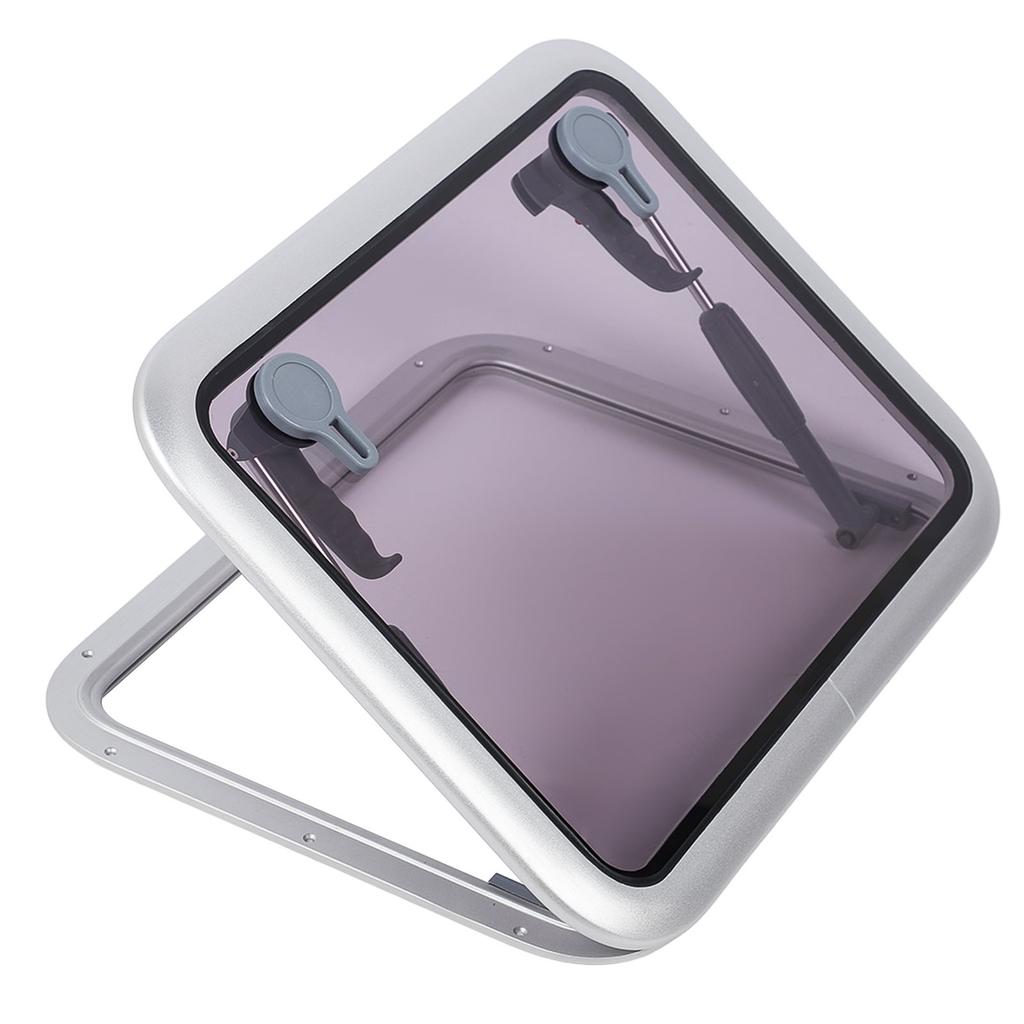 457 X 327mm Boat Skylights Window Square Push Out Deck Porthole Skylights Ventilation Hatch Window for Yacht RV Ship