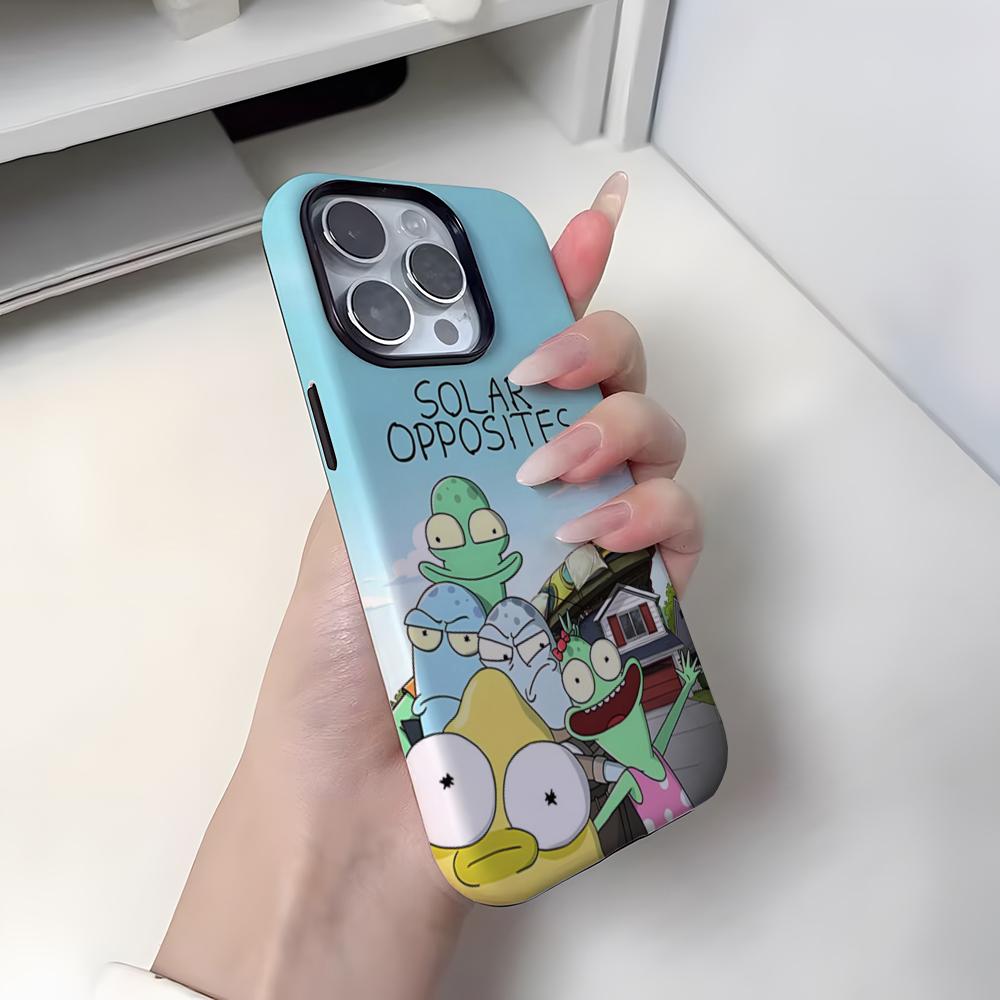 Solar Opposites Pupa Phone Case For Iphone 16 Pro Max 15 13 14 12 11 14 Pro Max 15 Pro Max Two-in-one Cover