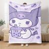 1pc Cute Cartoon Blanket Lightweight Flannel Throw for Sofa Bed Travel Camping Livingroom Office Couch Chair