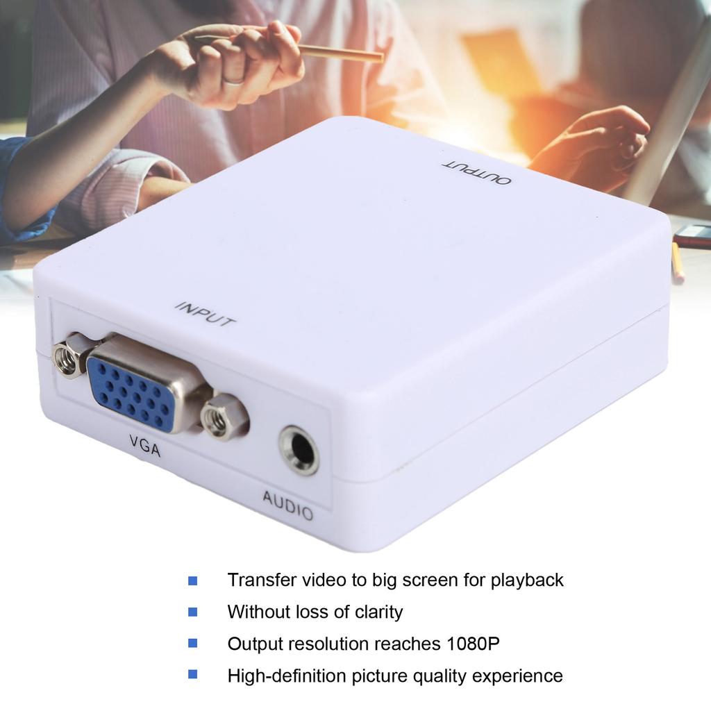 VGA to High Definition Multimedia Interface Converter   HD 1080P Conversion Box Adapter