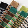 Ladies Spring and Autumn Personality Striped Cotton Preppy Style Cute Everything with Long Leg Socks