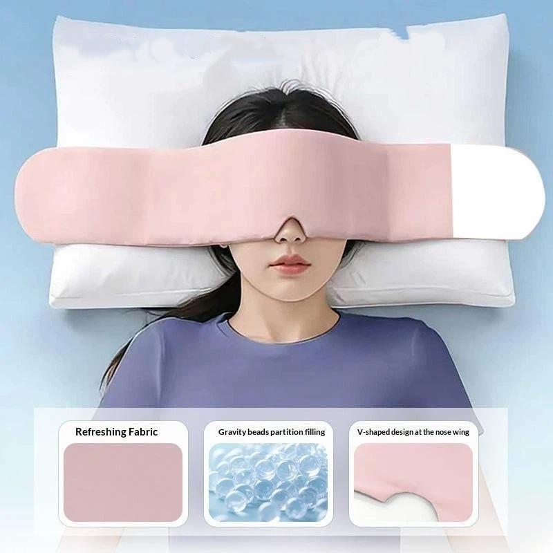 Ultra Soft Gravity Weighted Eye Mask Breathable Lightweight for Migraine Relief Insomnia Sleep 1PC