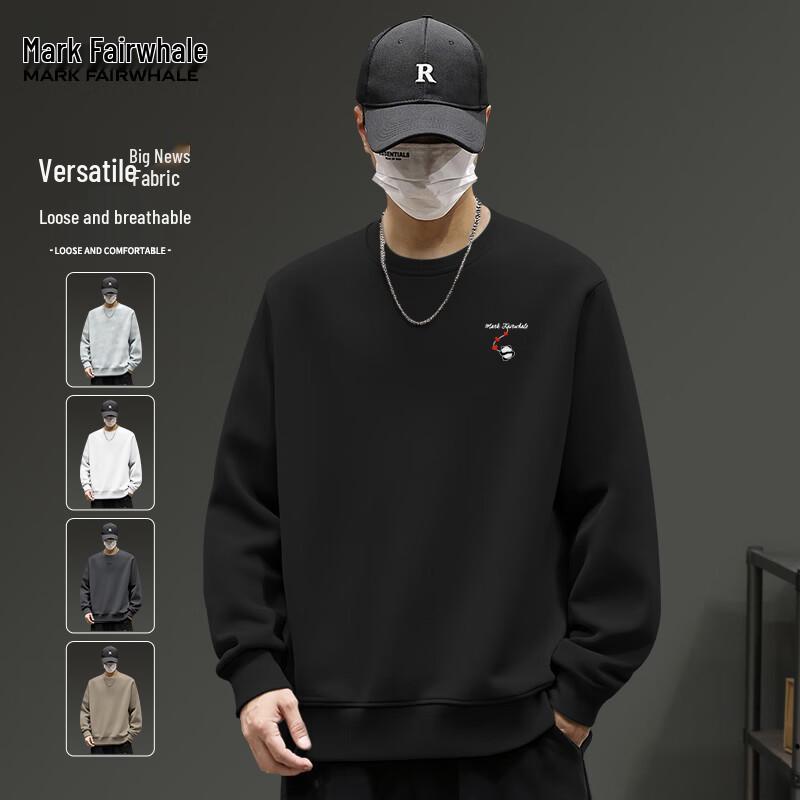 

Mark Fairwhale Men s Heavyweight Crew Neck Sweatshirt with JMK Bear Print 5XL