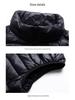 2024 Men's Two-Way Zipper Lightweight White Duck Down Vest - Winter Sports Casual Style